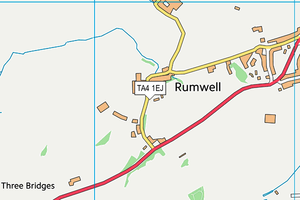 TA4 1EJ map - OS VectorMap District (Ordnance Survey)