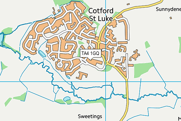 TA4 1GQ map - OS VectorMap District (Ordnance Survey)