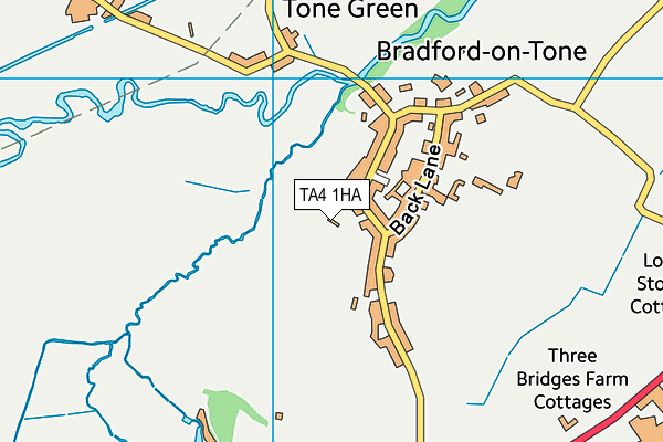 TA4 1HA map - OS VectorMap District (Ordnance Survey)