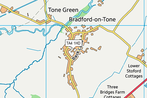 TA4 1HD map - OS VectorMap District (Ordnance Survey)