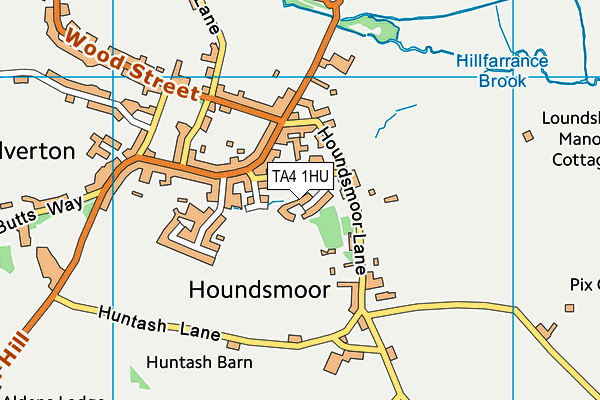 TA4 1HU map - OS VectorMap District (Ordnance Survey)