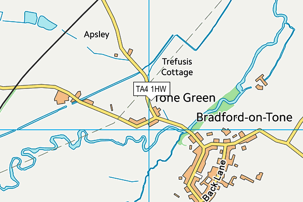 TA4 1HW map - OS VectorMap District (Ordnance Survey)