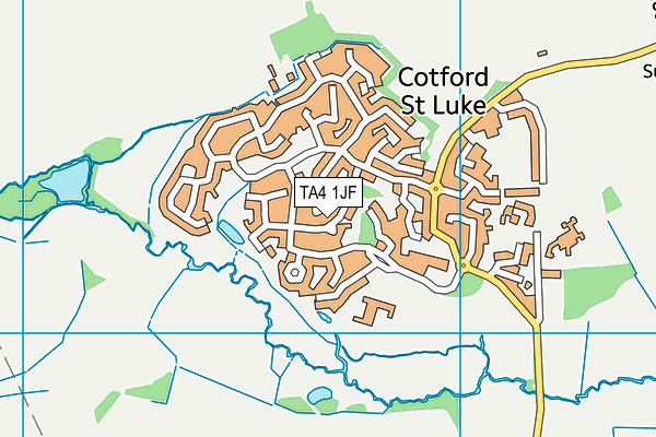 TA4 1JF map - OS VectorMap District (Ordnance Survey)