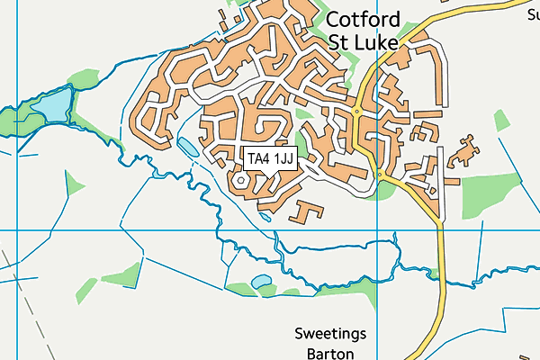 TA4 1JJ map - OS VectorMap District (Ordnance Survey)