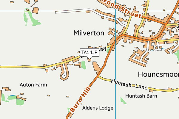 Milverton Community Primary School and Pre-School map (TA4 1JP) - OS VectorMap District (Ordnance Survey)