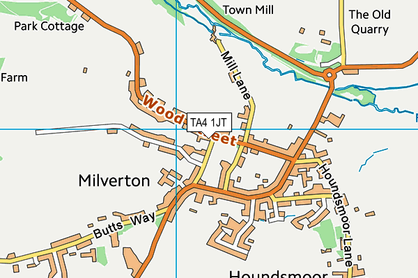 TA4 1JT map - OS VectorMap District (Ordnance Survey)