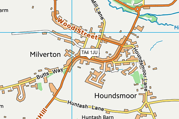 TA4 1JU map - OS VectorMap District (Ordnance Survey)