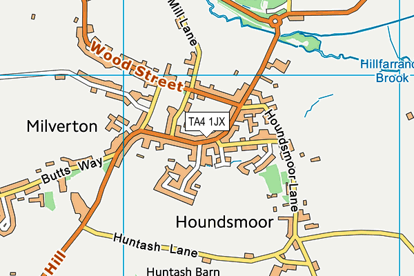 TA4 1JX map - OS VectorMap District (Ordnance Survey)