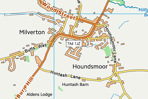 TA4 1JZ map - OS VectorMap District (Ordnance Survey)