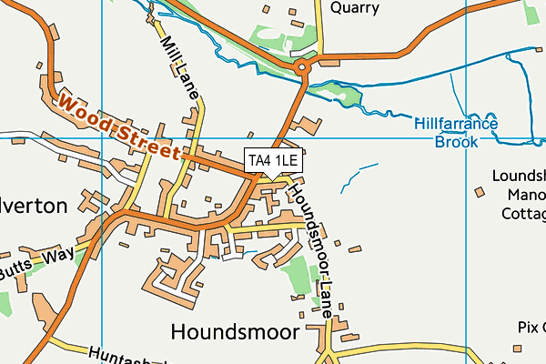 TA4 1LE map - OS VectorMap District (Ordnance Survey)