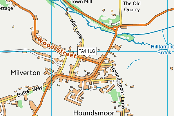 TA4 1LG map - OS VectorMap District (Ordnance Survey)