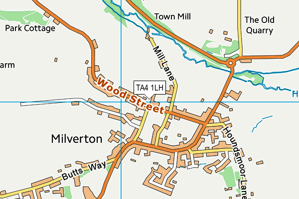 TA4 1LH map - OS VectorMap District (Ordnance Survey)