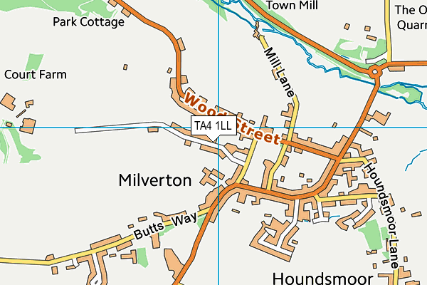 TA4 1LL map - OS VectorMap District (Ordnance Survey)