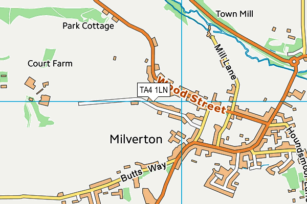 TA4 1LN map - OS VectorMap District (Ordnance Survey)