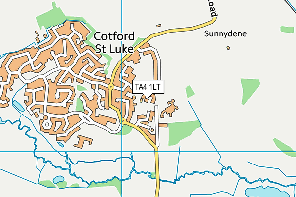 TA4 1LT map - OS VectorMap District (Ordnance Survey)