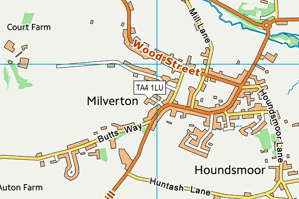 TA4 1LU map - OS VectorMap District (Ordnance Survey)