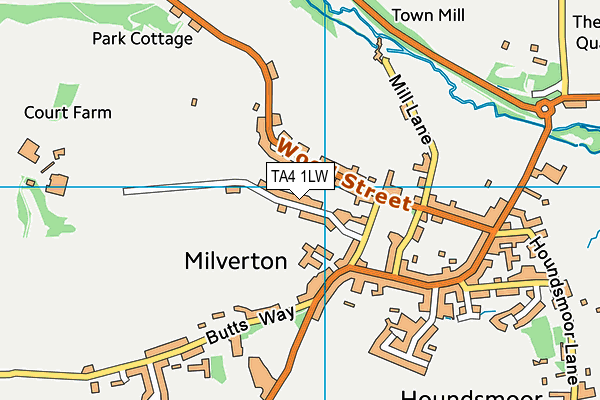 TA4 1LW map - OS VectorMap District (Ordnance Survey)