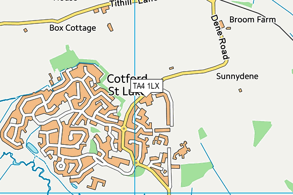 TA4 1LX map - OS VectorMap District (Ordnance Survey)