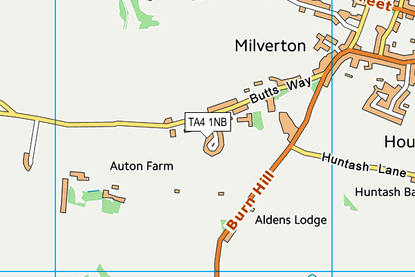 TA4 1NB map - OS VectorMap District (Ordnance Survey)