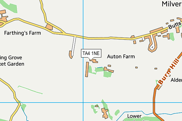 TA4 1NE map - OS VectorMap District (Ordnance Survey)