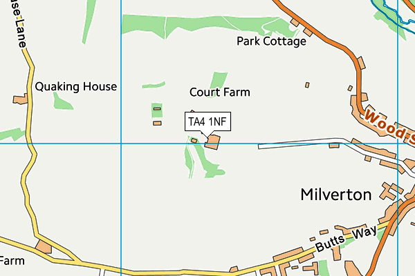 TA4 1NF map - OS VectorMap District (Ordnance Survey)