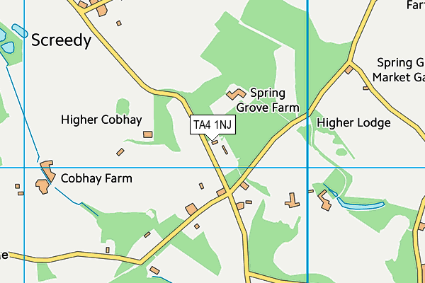 TA4 1NJ map - OS VectorMap District (Ordnance Survey)