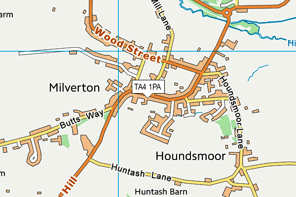 TA4 1PA map - OS VectorMap District (Ordnance Survey)