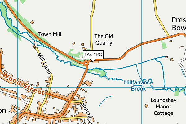 TA4 1PG map - OS VectorMap District (Ordnance Survey)