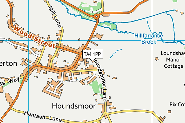 TA4 1PP map - OS VectorMap District (Ordnance Survey)