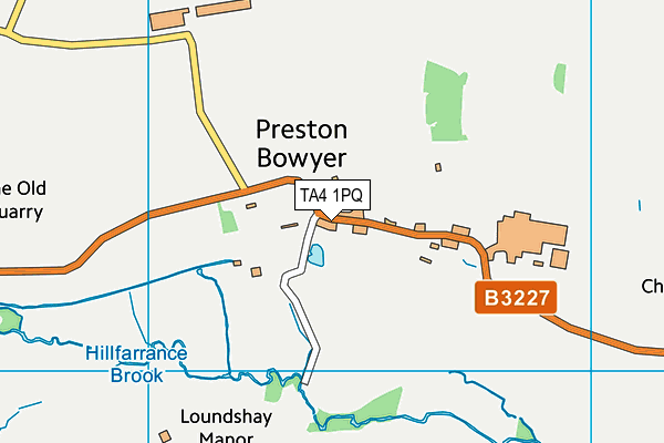 TA4 1PQ map - OS VectorMap District (Ordnance Survey)