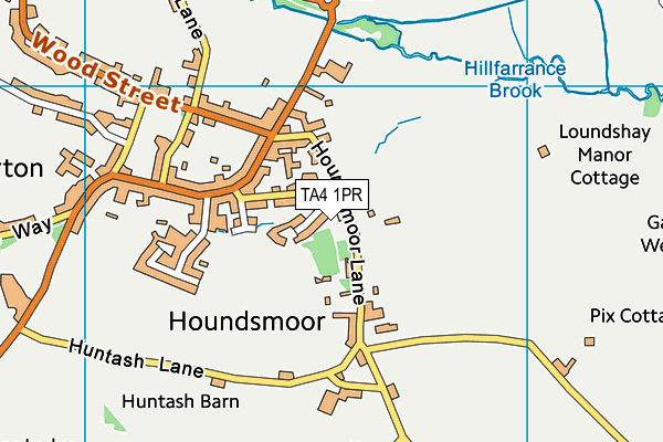 TA4 1PR map - OS VectorMap District (Ordnance Survey)