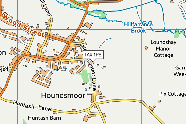 TA4 1PS map - OS VectorMap District (Ordnance Survey)