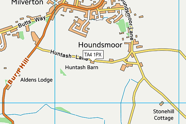 TA4 1PX map - OS VectorMap District (Ordnance Survey)