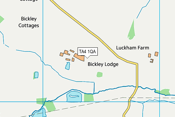 TA4 1QA map - OS VectorMap District (Ordnance Survey)