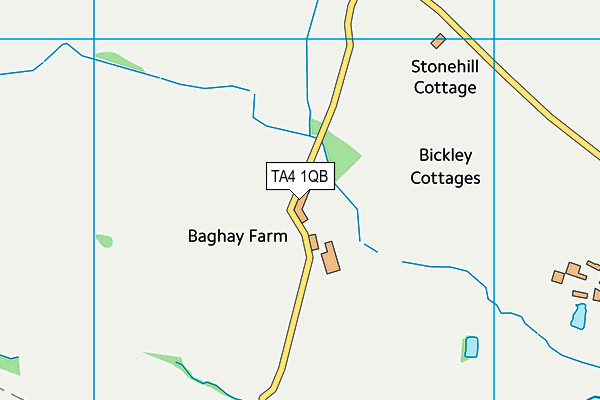 TA4 1QB map - OS VectorMap District (Ordnance Survey)