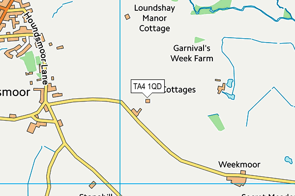 TA4 1QD map - OS VectorMap District (Ordnance Survey)