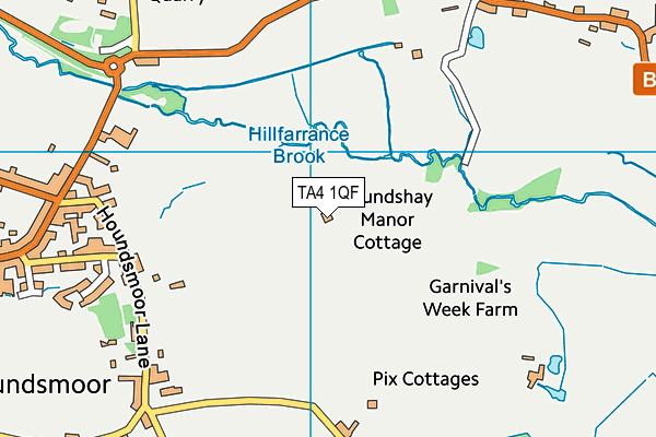 TA4 1QF map - OS VectorMap District (Ordnance Survey)