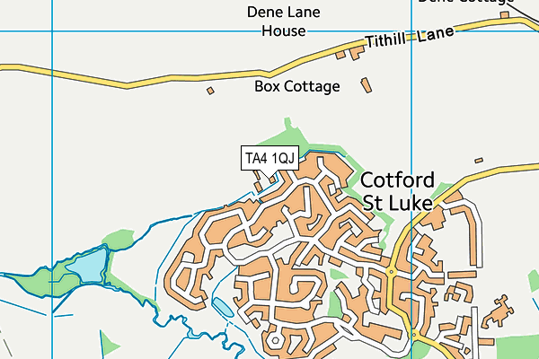 TA4 1QJ map - OS VectorMap District (Ordnance Survey)