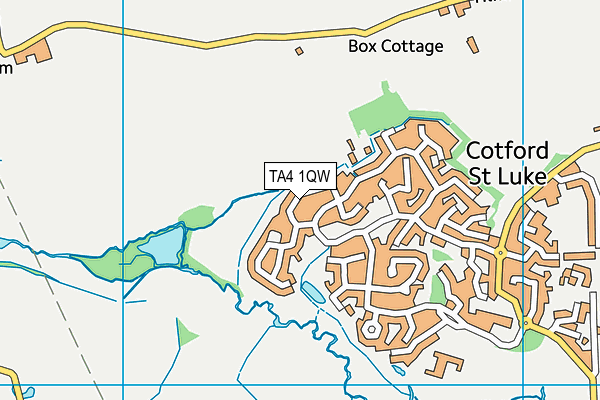 TA4 1QW map - OS VectorMap District (Ordnance Survey)