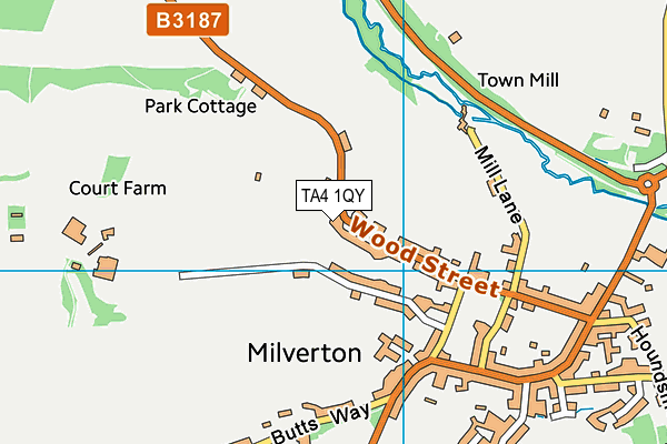 TA4 1QY map - OS VectorMap District (Ordnance Survey)