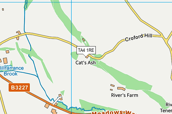 TA4 1RE map - OS VectorMap District (Ordnance Survey)