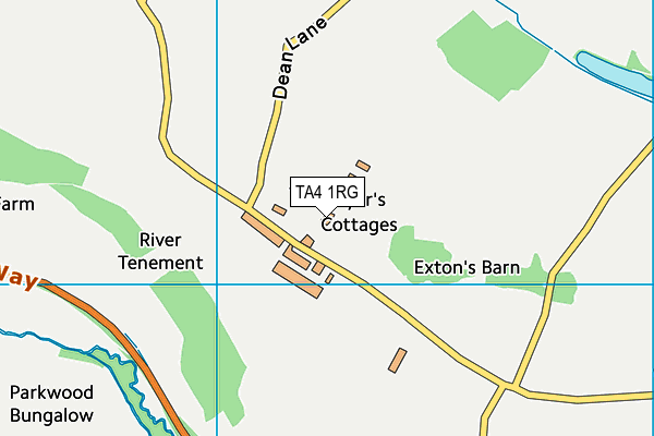 TA4 1RG map - OS VectorMap District (Ordnance Survey)