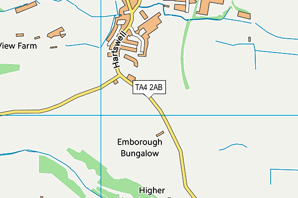 TA4 2AB map - OS VectorMap District (Ordnance Survey)