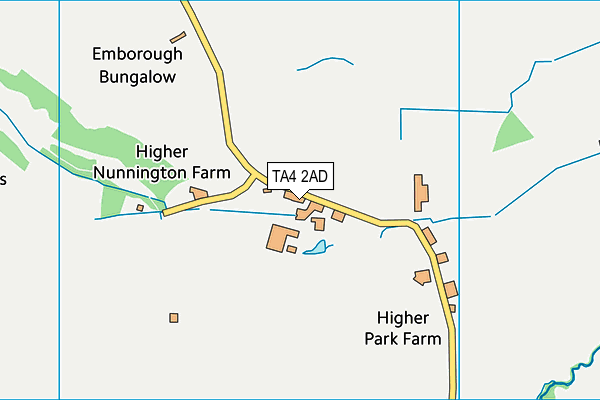 TA4 2AD map - OS VectorMap District (Ordnance Survey)