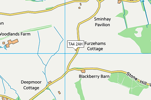 TA4 2AH map - OS VectorMap District (Ordnance Survey)