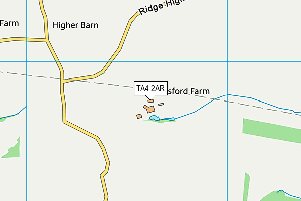 TA4 2AR map - OS VectorMap District (Ordnance Survey)