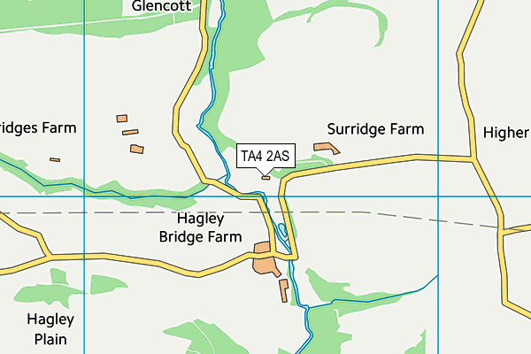 TA4 2AS map - OS VectorMap District (Ordnance Survey)