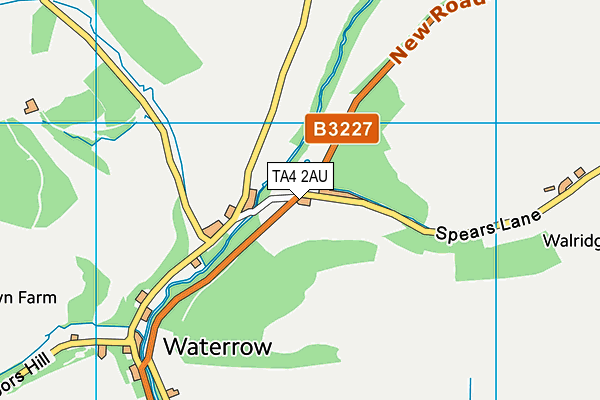 TA4 2AU map - OS VectorMap District (Ordnance Survey)