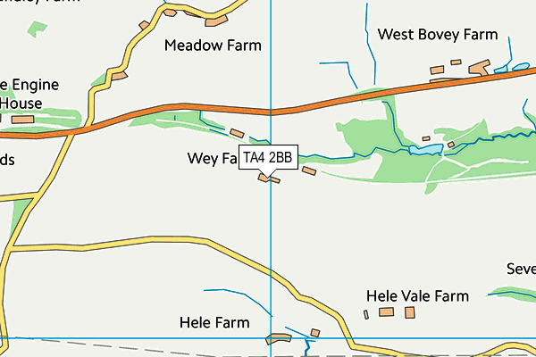 TA4 2BB map - OS VectorMap District (Ordnance Survey)