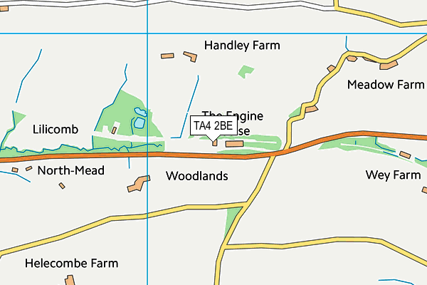 TA4 2BE map - OS VectorMap District (Ordnance Survey)